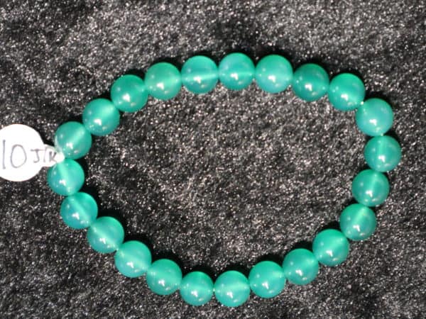 Bracelet agate verte 4mm