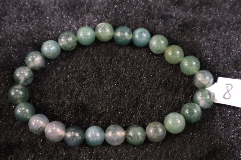 Bracelet Agate Mousse 8mm