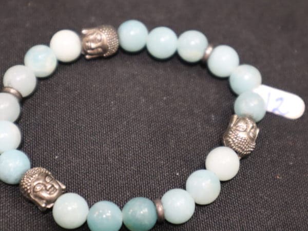 Bracelet Amazonite boudha 8mm