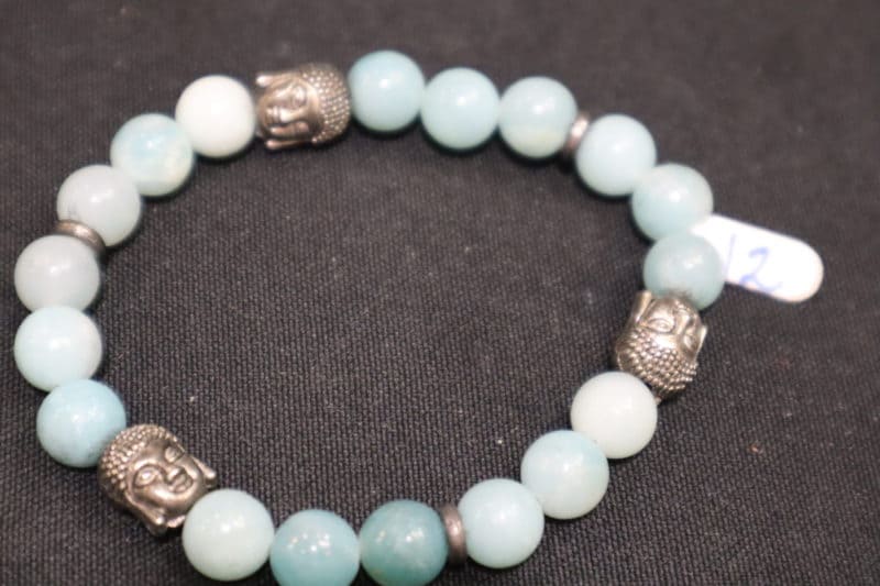 Bracelet Amazonite boudha 8mm