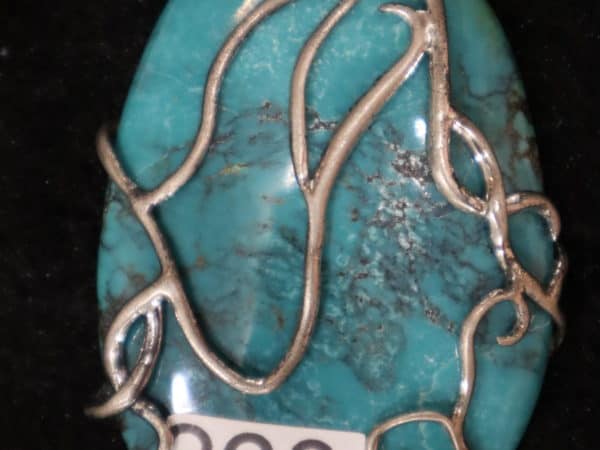 Pendentif Turquoise Véritable ovale