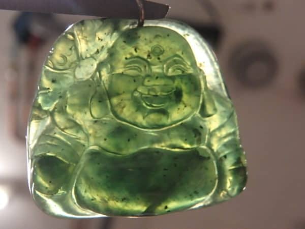 Pendentif-Bouddha-Jade Vert-