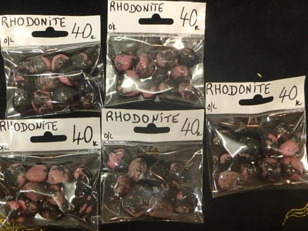 Rhodonite 10 pièces