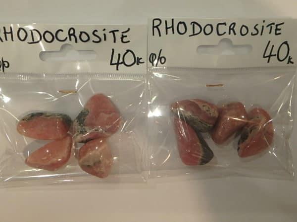 Rhodocrosite 4 pièces