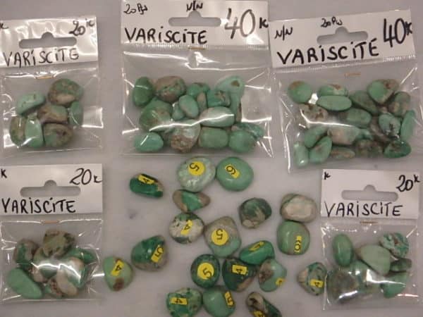 Variscite 6 pièces