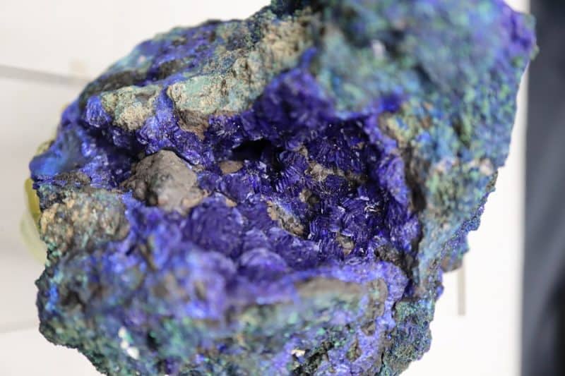 Azurite géode cristallisée