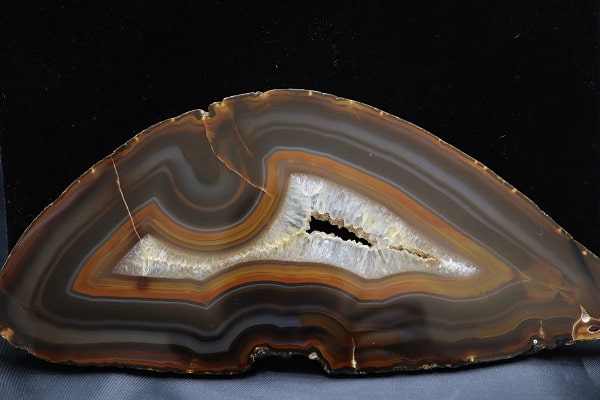 Agate Brésil tranche polie