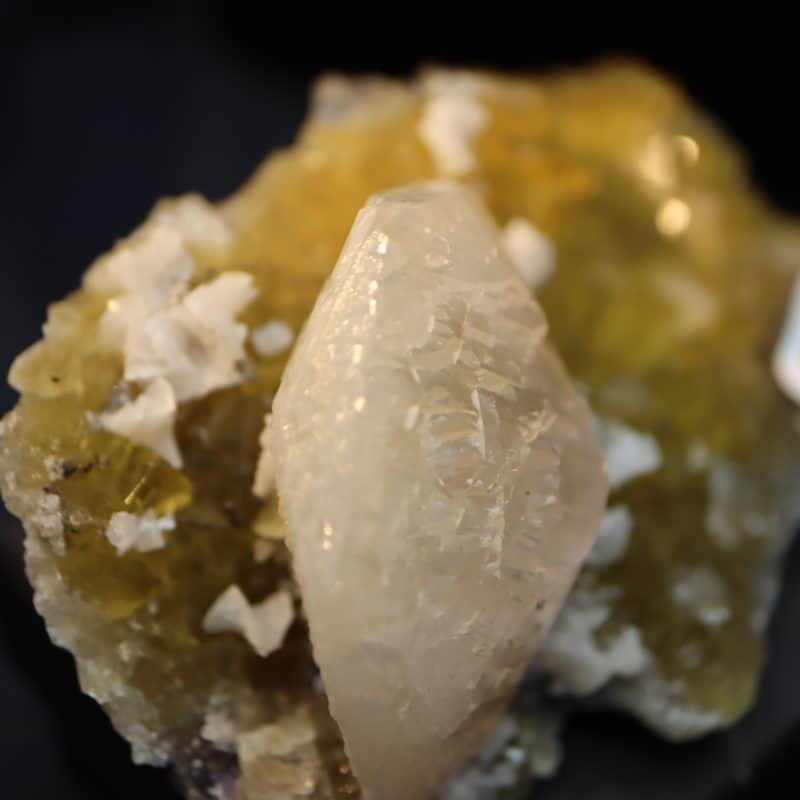 Calcite sur fluorite