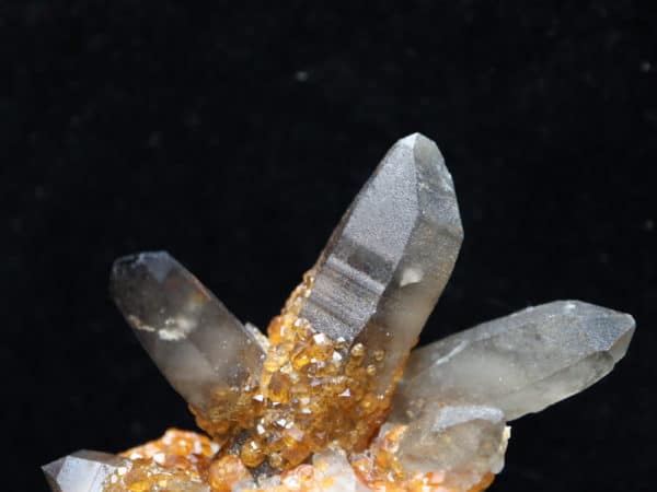 Grenat spessartite quartz fumé