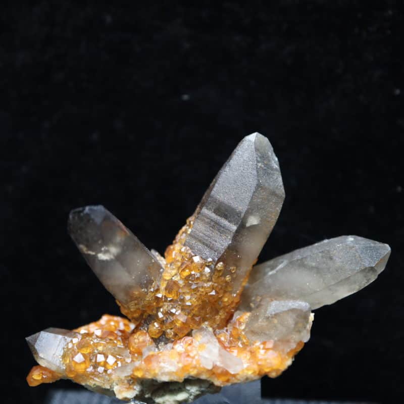 Grenat spessartite quartz fumé