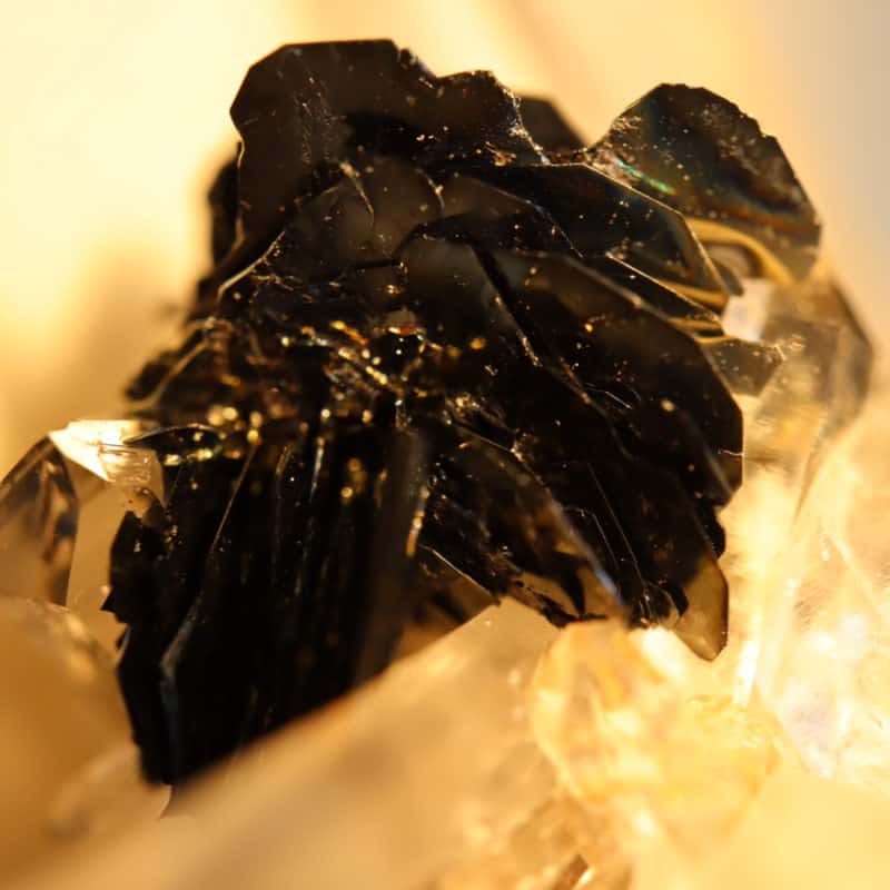 Hématite sur quartz