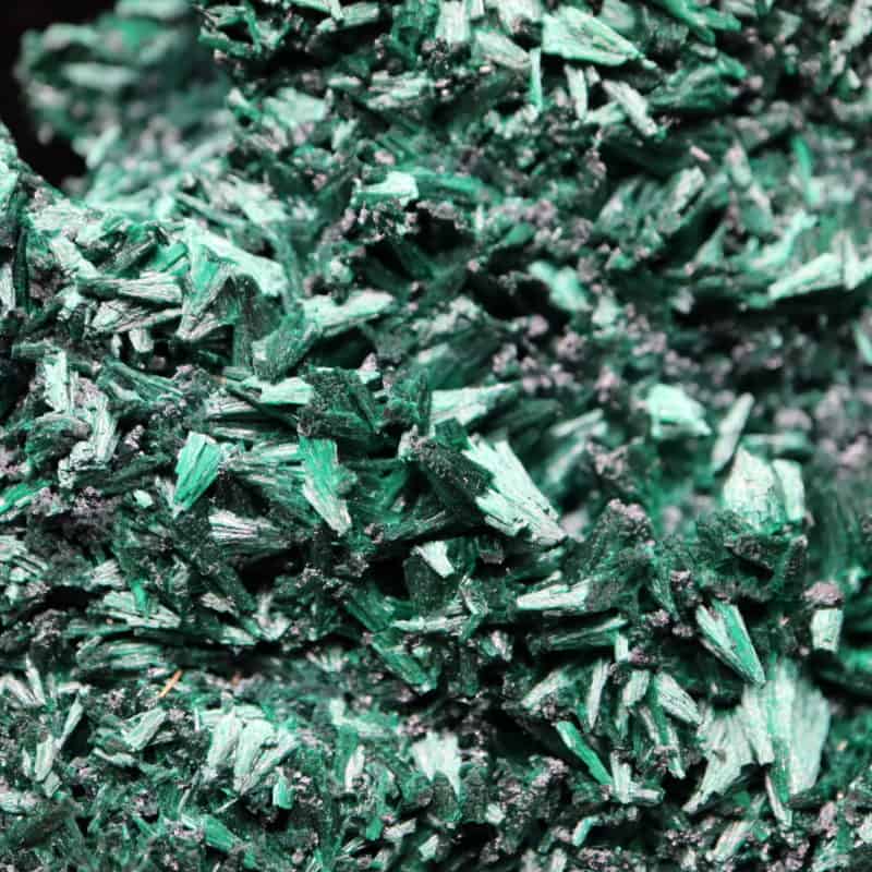 Malachite cristallisée mine étoile