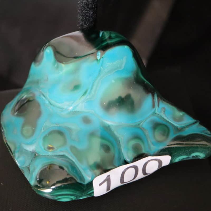 Chrysocolle Malachite poli Congo