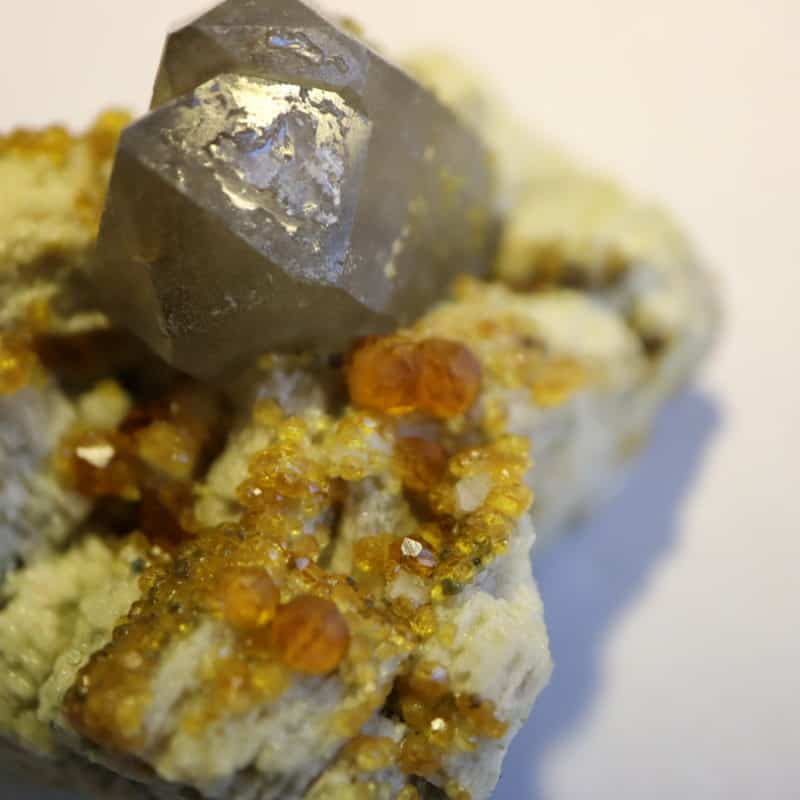 Grenats quartz fumé