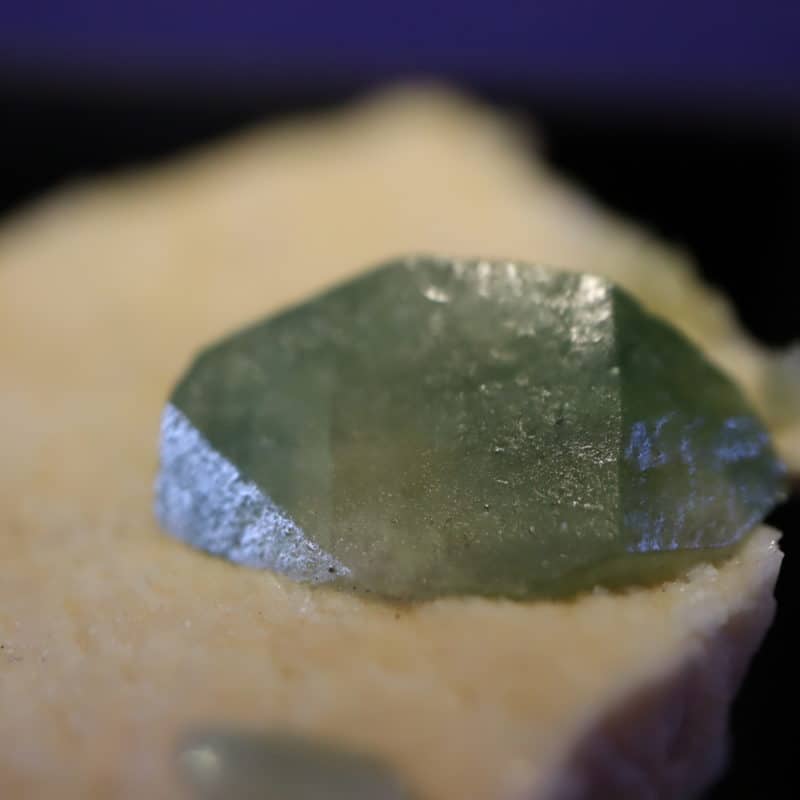 Apatite fluorapatite verte