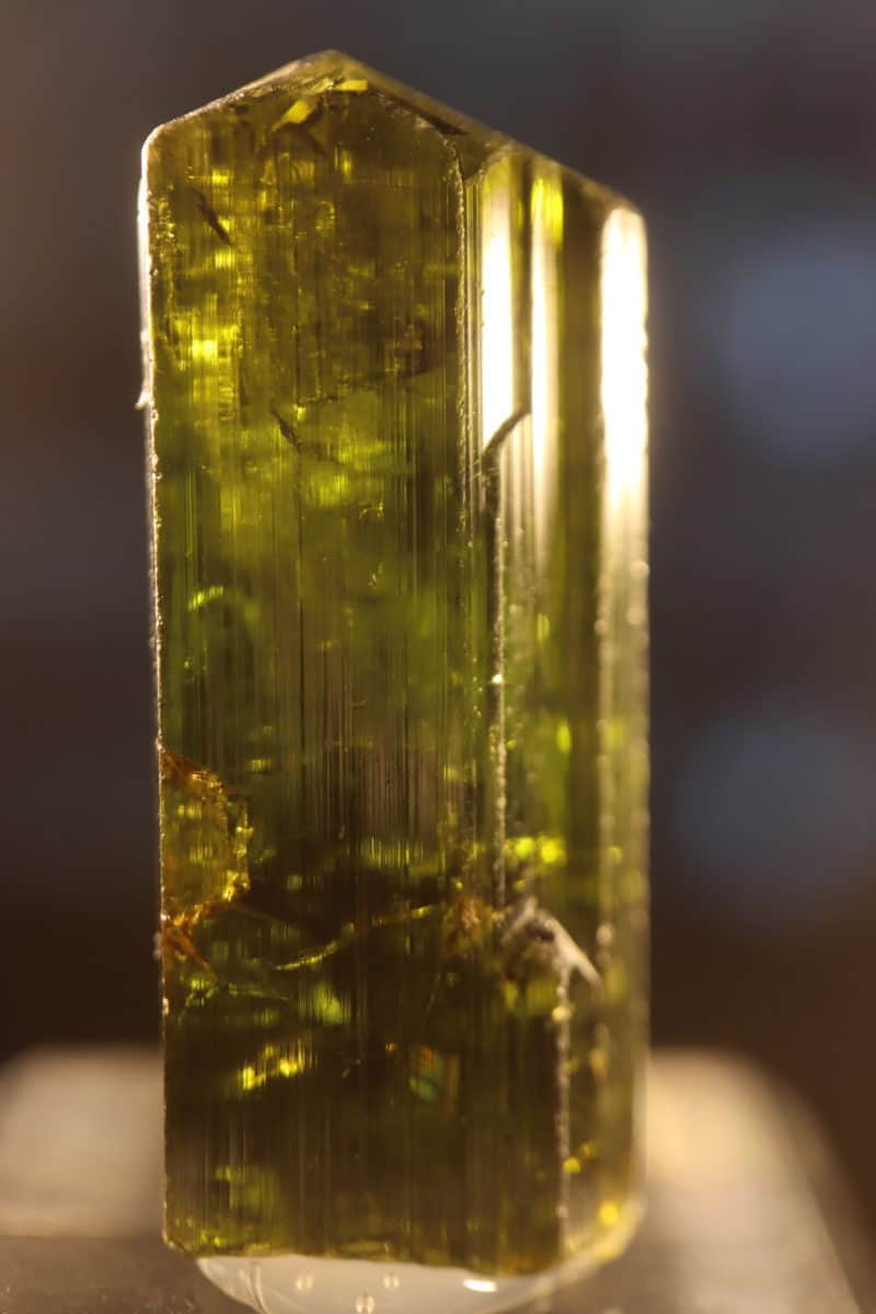 Tourmaline vert olive