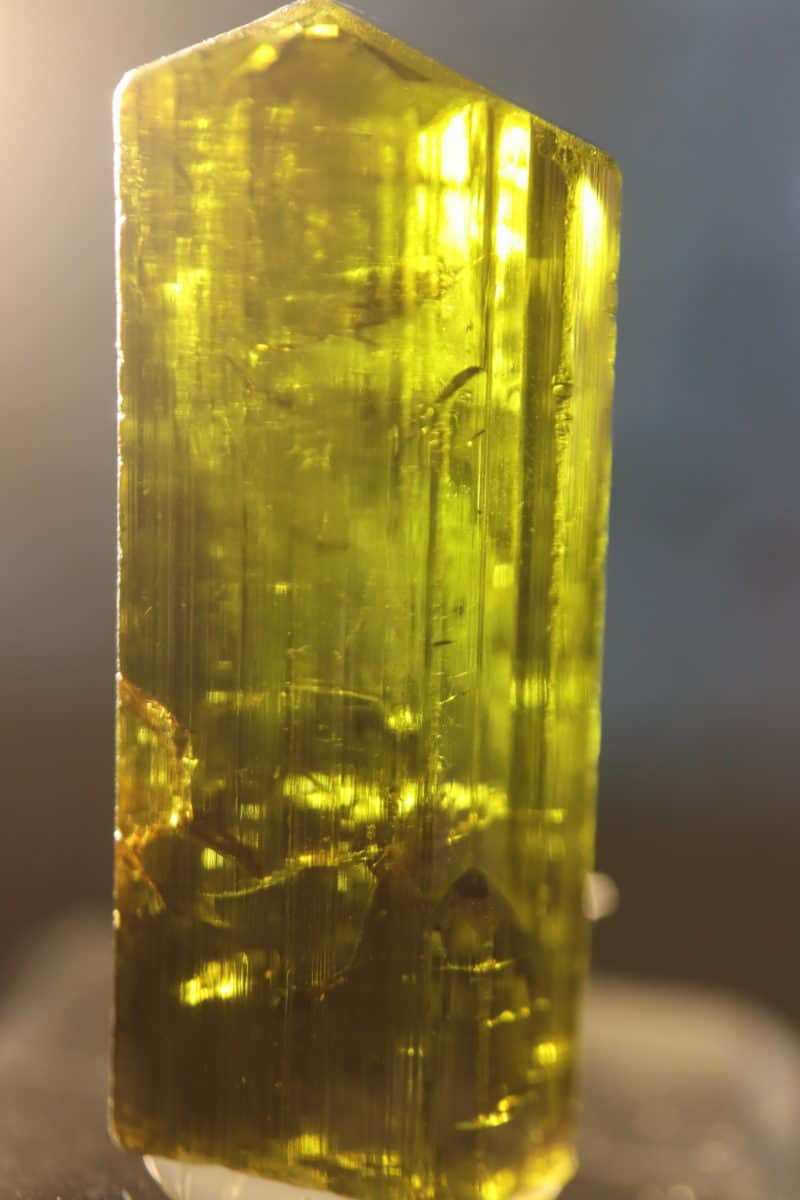 Tourmaline vert olive