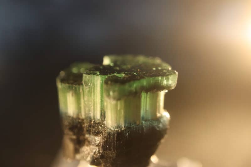 Tourmaline indicolite fibreuse