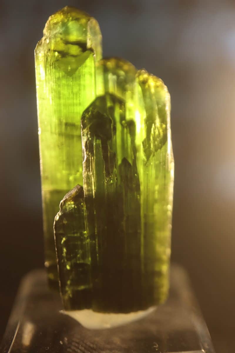 Tourmaline verte multicristaux