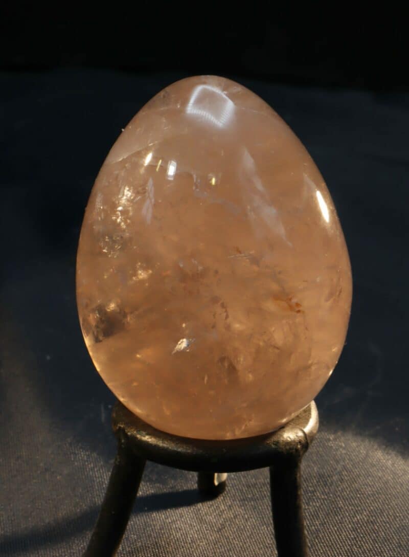 oeuf quartz rose