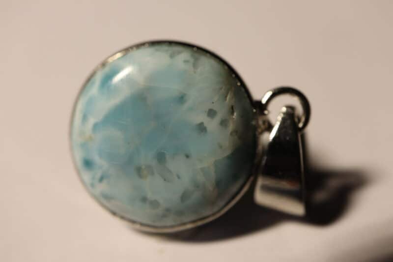 Pendentif Larimar rond