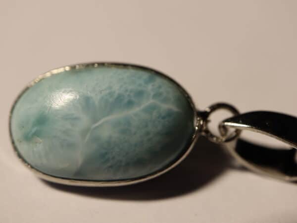 Pendentif Larimar oval