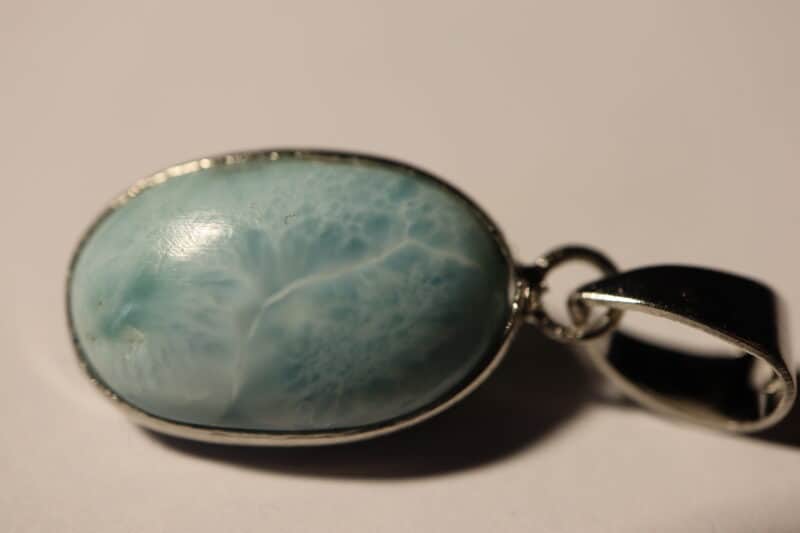 Pendentif Larimar oval