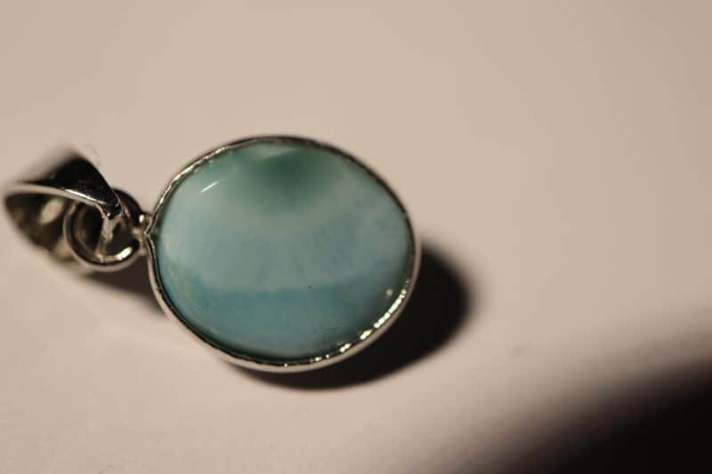 Pendentif Larimar cabochon