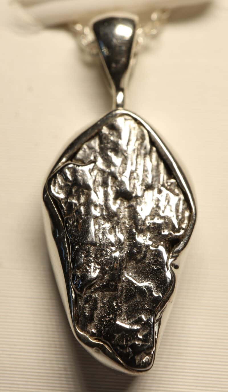 Météorite pendentif argent