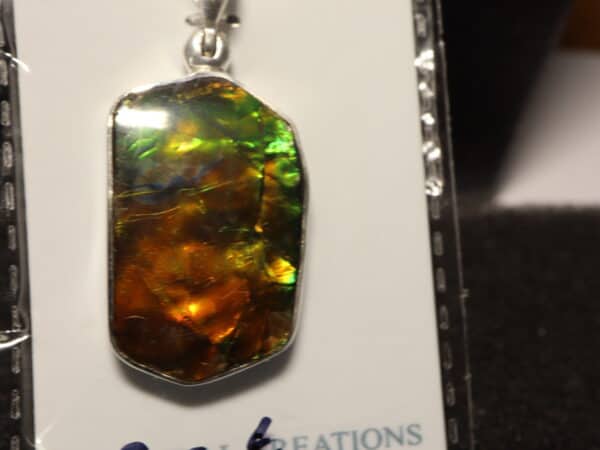 Pendentif argent Ammolite