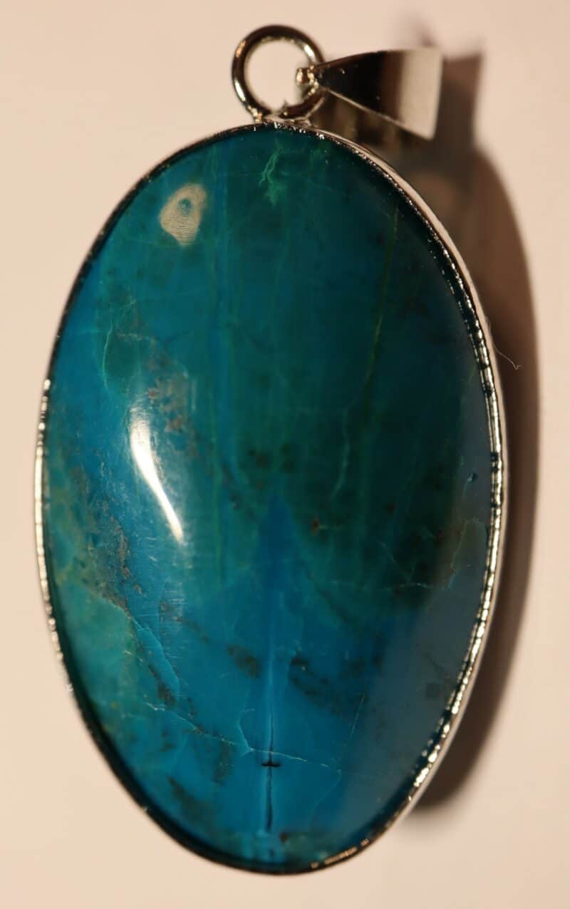 Chrysocolle pendentif oval