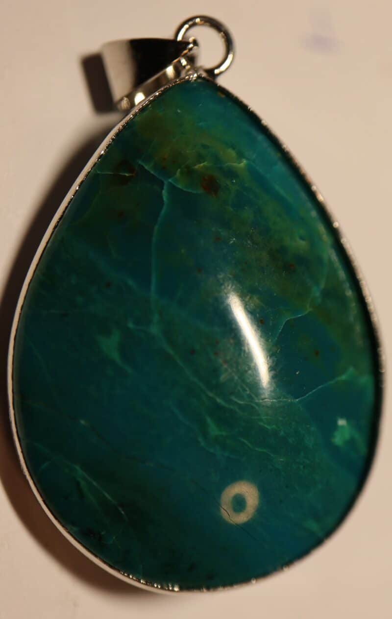 Chrysocolle pendentif goutte