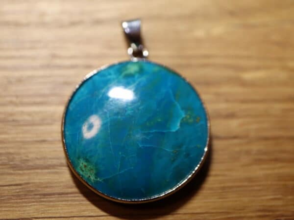 Chrysocolle pendentif rond