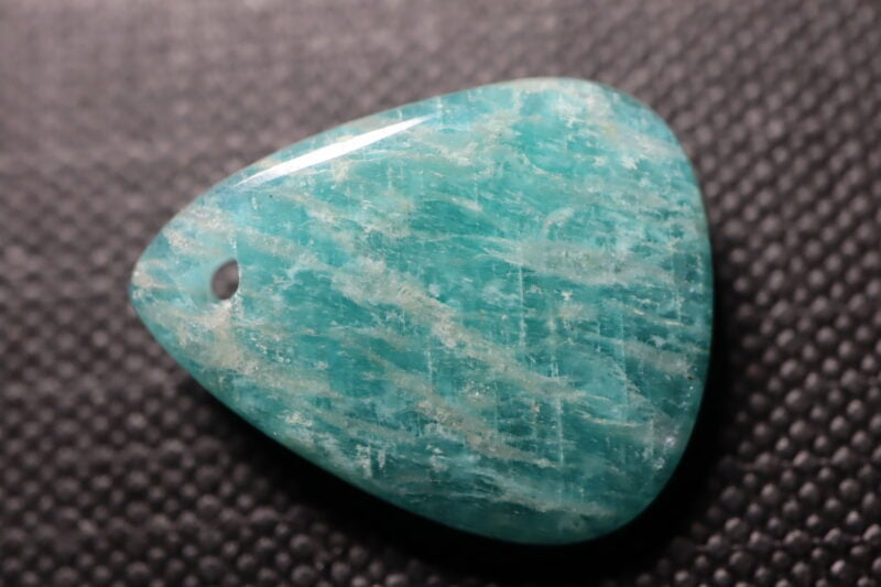 Amazonite cabochon larme perçée