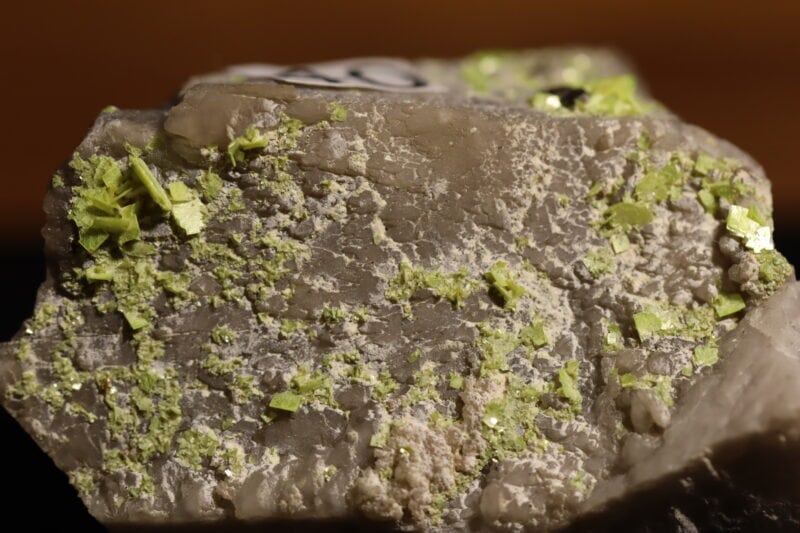 Autunite cristallisée