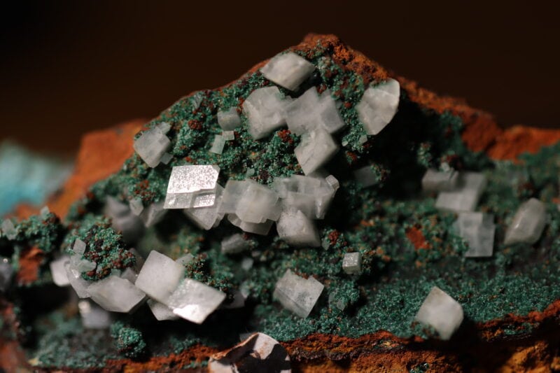 Conichalcite et calcite