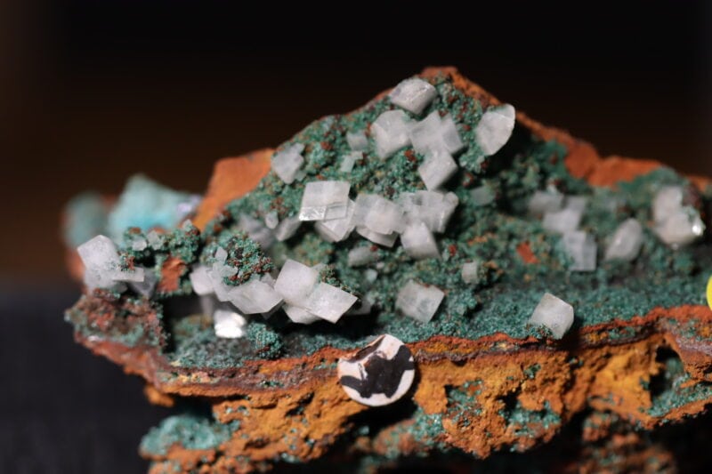 Conichalcite et calcite