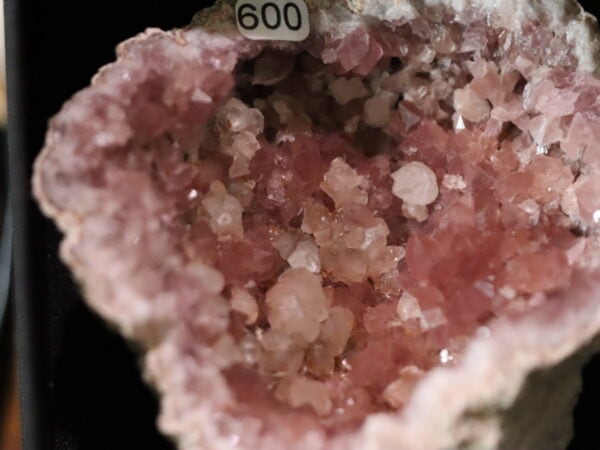 Calcite sur Améthyste rose 12