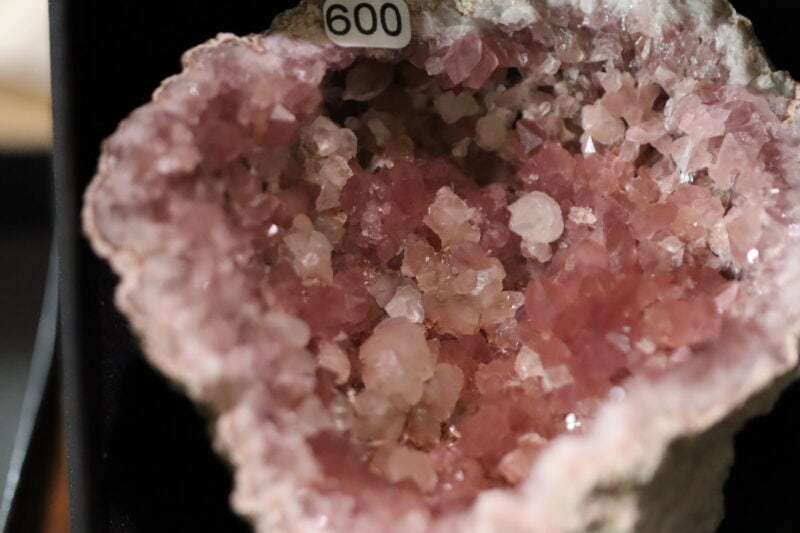 Calcite sur Améthyste rose 12