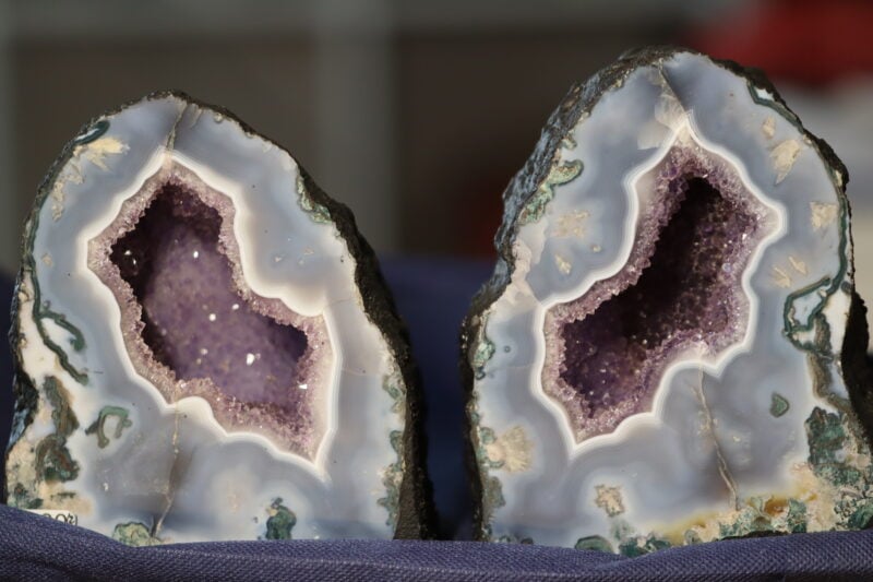 Géodes Améthyste Agate Calcédoine