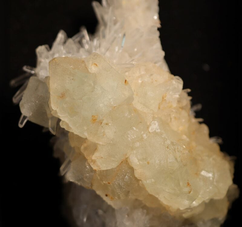 Fluorite octaèdre sur quartz Pérou