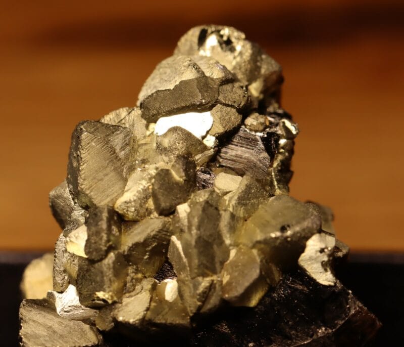 Chalcopyrite sur Pyrite