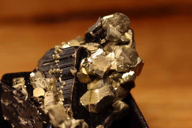 Chalcopyrite sur Pyrite