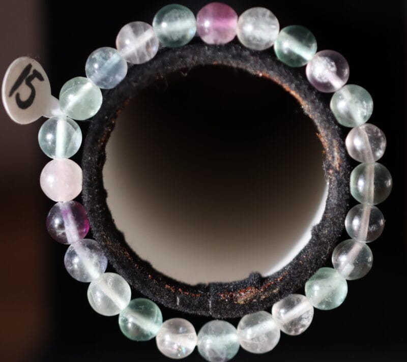 Bracelet Fluorite multicolore 8mm