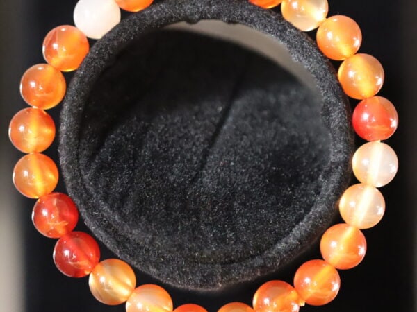 Bracelet Cornaline orange 8mm