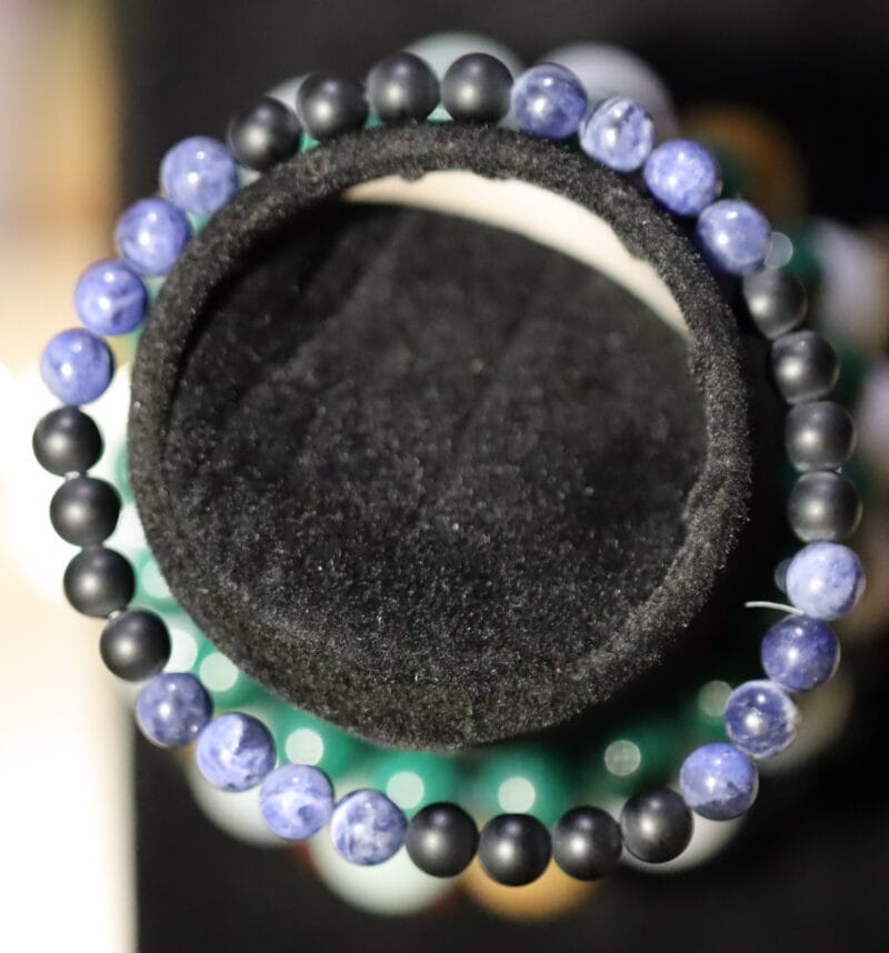 Bracelet Sodalite et lave