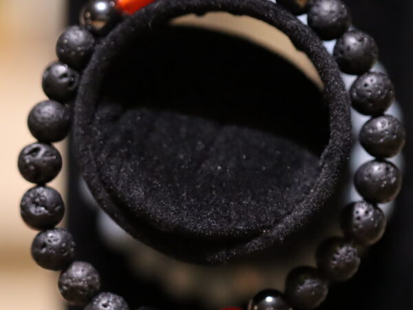 Bracelet Cornaline Hématite Homme