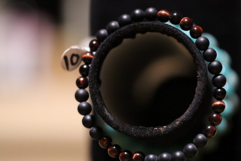 Bracelet Oeil de taureau et lave