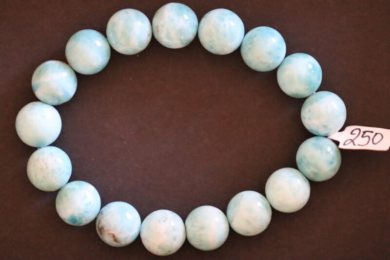 Bracelet Larimar 12mm