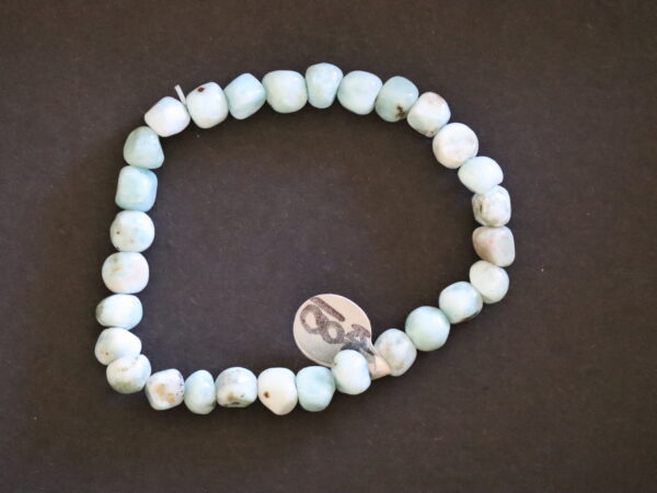 Bracelet Larimar pépite 6mm